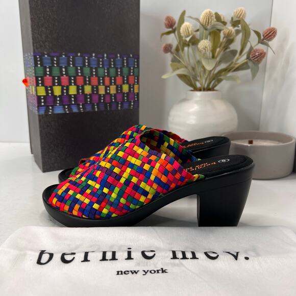 Bernie Mev Claire Pump Weave Platform High Heel Rainbow Women 8.5/EU39 - Picture 3 of 11